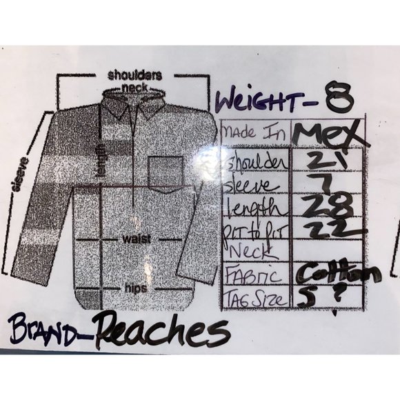 Peaches Patriotic Flag Medical V Neck Scrub Top - Picture 8 of 8